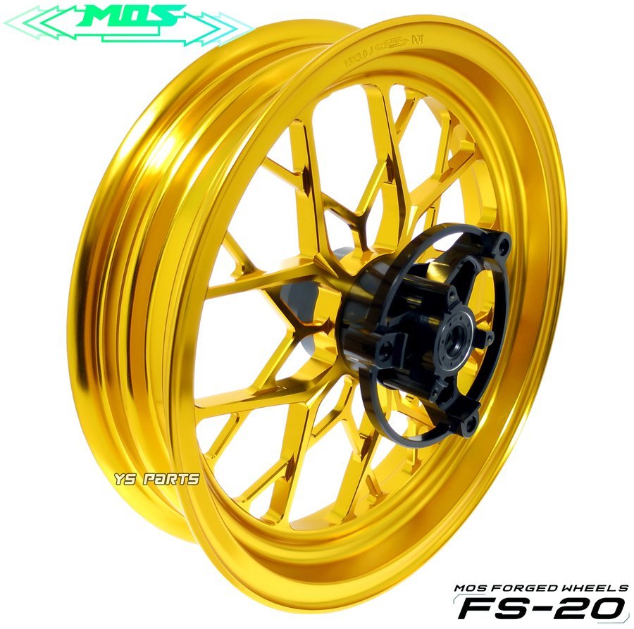 [大人気]MOS FS-20 鍛造ホイール前後SETゴールドXフォース/XFORCE/X FORCE[SG79J国内BLB]フォース2.0/FORCE2.0[台湾BFV][ベアリング圧入済]_画像5