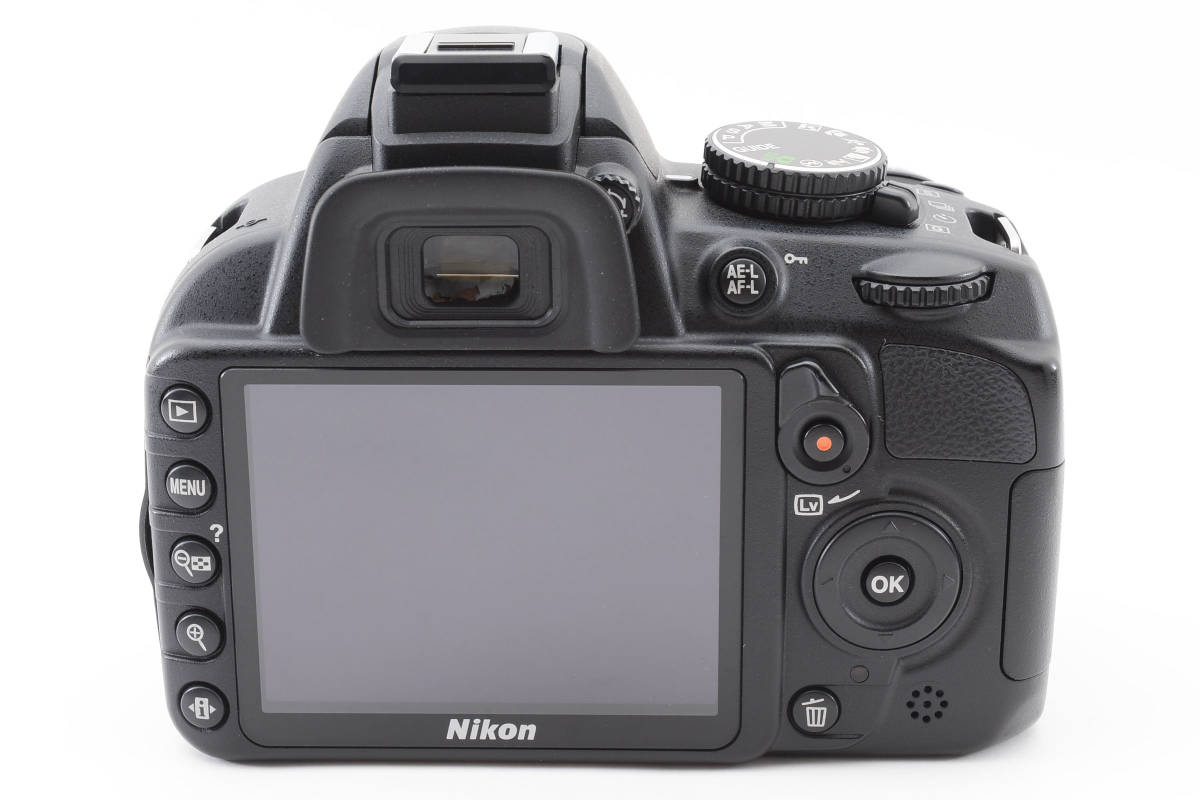 ■ 極少ショット数2473回・美品 ■ ニコン Nikon D3100 ダブルズームキット 《カメラバック付き》 A1119S11S_画像4