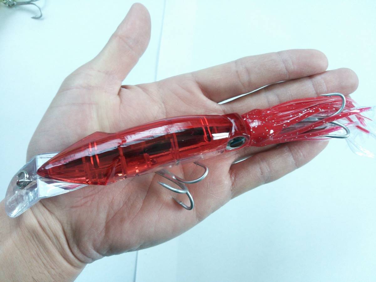 イカ型　フローティングミノー　6本セット　大きめサイズ　約40g　20cm超　新品　シーバス　シイラ　ワラサ　_画像4