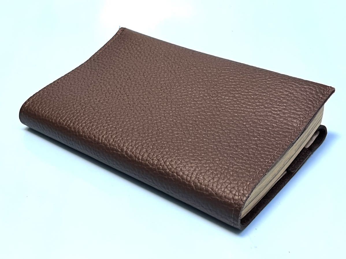  made in Japan * original leather book cover 18.3×32.8cm new book size . quality shrink dark brown * new goods 