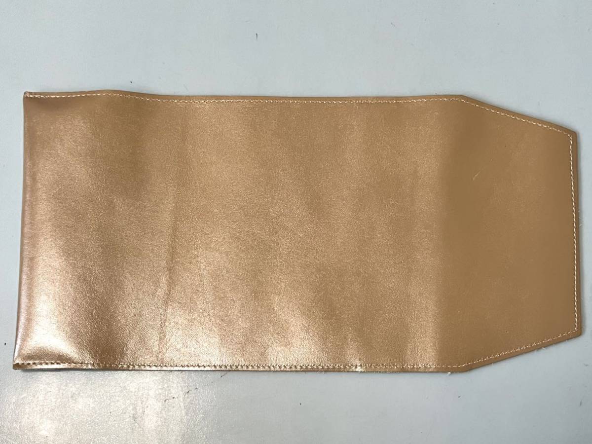  made in Japan * original leather book cover 16.3×31.2cm library size . quality pearl cream * new goods 