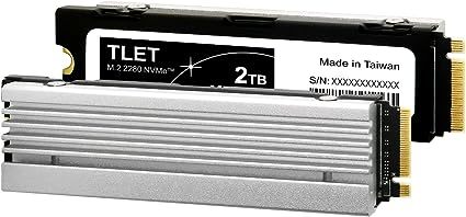 東芝エルイートレーディング(TLET) PS5動作確認済 ヒートシンク搭載 内蔵SSD 2TB PCle Gen4x4 M.2 2280 国内サポート正規品 TLD-M7A02T4 __画像1