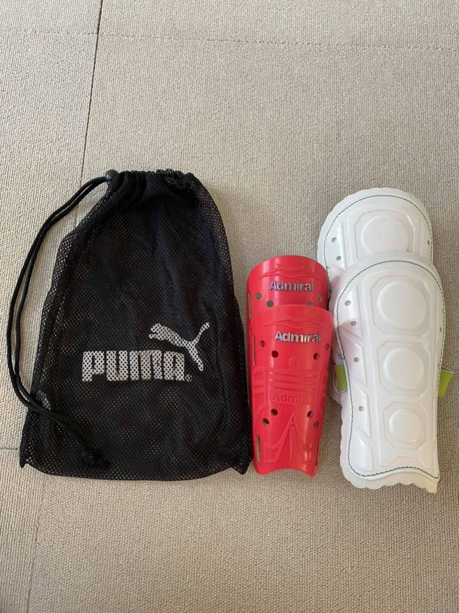 PUMA Puma сеть пакет &Admiral Admiral щиток & футбол щитки белый / футзал для щитки ( голень данный .) комплект / родители . футбол 