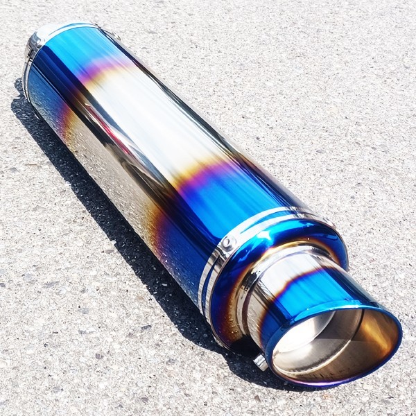  titanium manner slip-on / muffler / silencer slash cut exhaust pipe 50.8mm VFR400R RVF400R Hornet 250 VTR250 CB250F CB400F