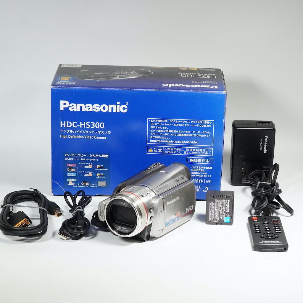 Panasonic パナソニック HDC-HS300 シルバー 元箱 ▼9522_画像1