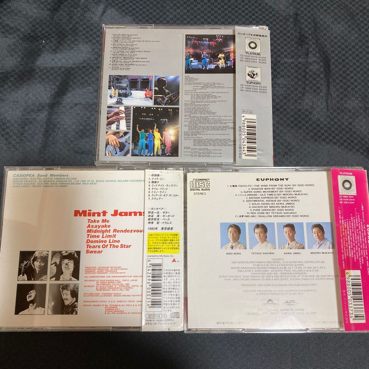 【3枚セット】カシオペア / ミント ジャムス, ユーフォニー, ワールドライブ'88 / CD ワールドライヴ_画像2