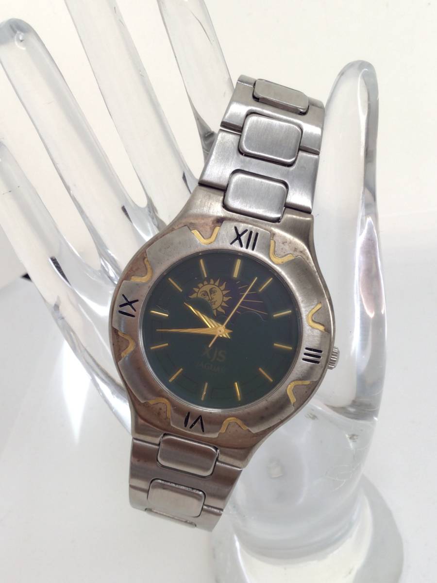 【XJS JAGUAR】ジャガースポーツ　メンズ腕時計　中古品　稼働品　電池交換済　4-47 sh_画像1