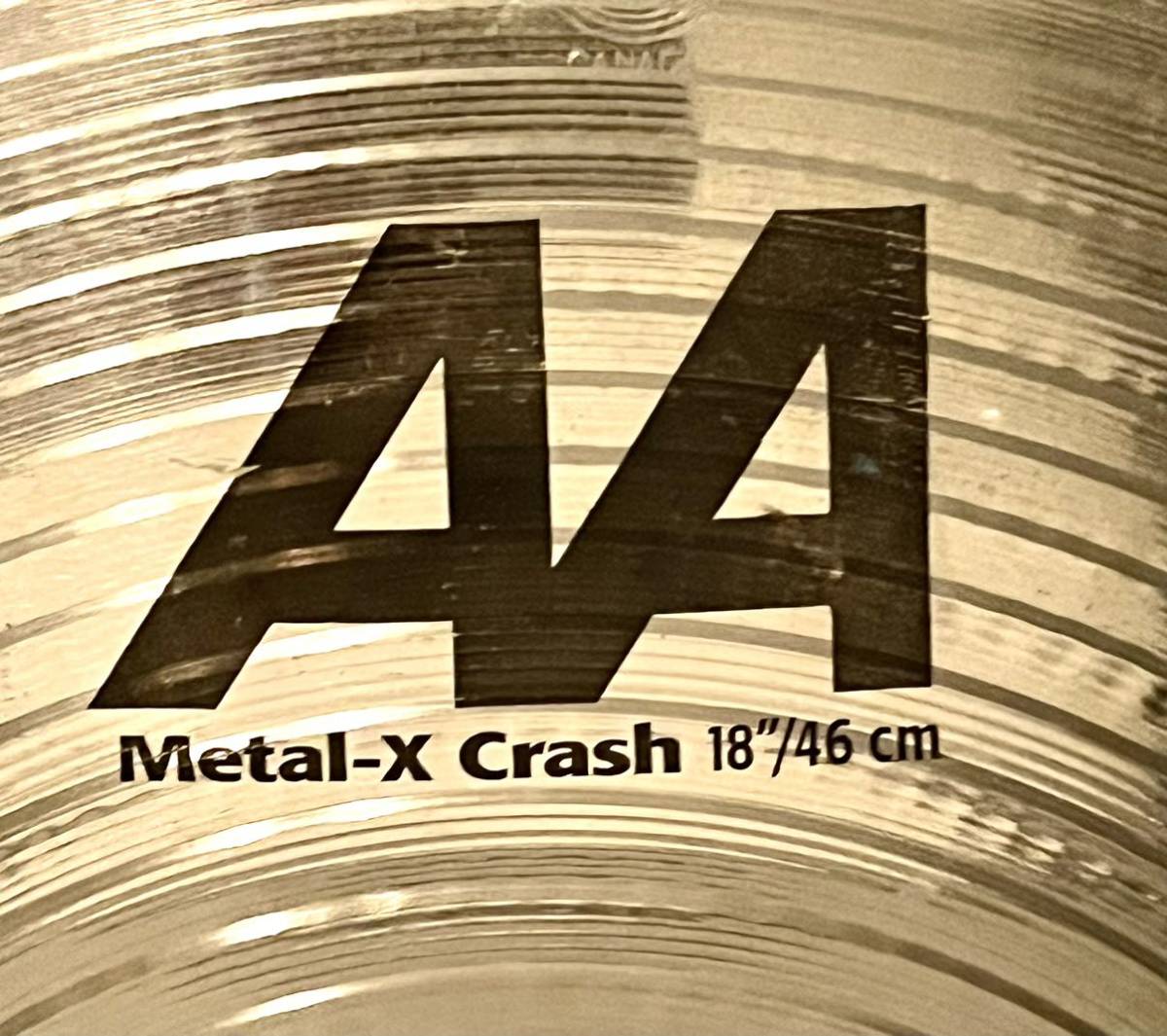 即決【廃番モデル】SABIAN AA Metal-X Crash 18インチ_画像2