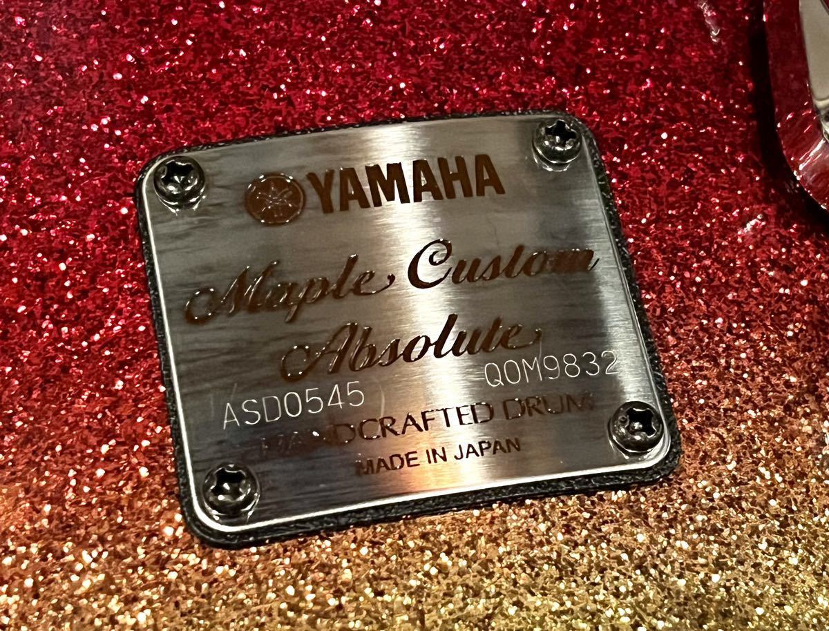 即決【日本製】YAMAHA Maple Custom Absolute Nouveau スネアドラム 14×5.5【最終型】_画像2