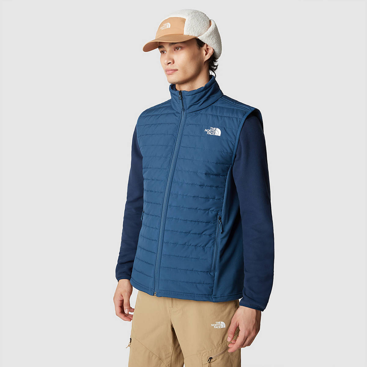 新品 正規品 USA限定 日本未発売 The North Face ノースフェイス インサレーションベスト HeatseekerEco US-XL Blue 洗濯可能_画像5