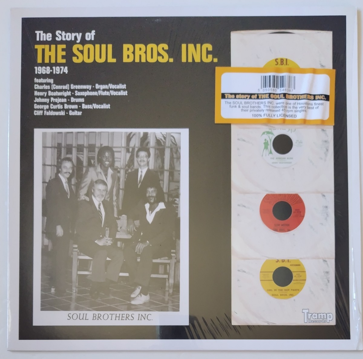 The Soul Bros. Inc.* The Story Of The Soul Bros. Inc. 1968-1974/2010年独国盤シュリンクTramp Records TRLP-9009_画像1