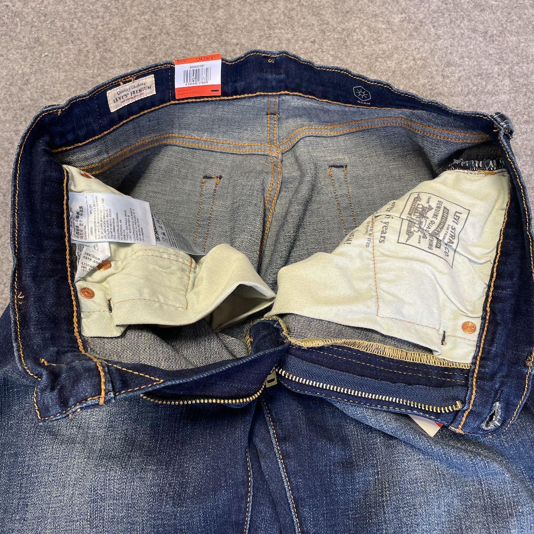 W33 ★ 暖パン 新品 リーバイス 505 ウォーム レギュラーストレート ストレッチデニム LEVI'S 暖パンWARM 保温 ジーンズ パンツ 00505-2397_画像4