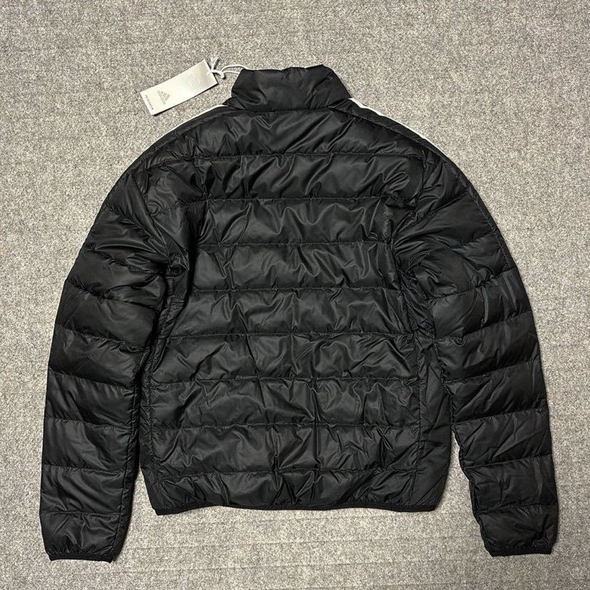 XO（2XL)サイズ ★ 新品 adidas ESS Down Jacket アディダス ダウンジャケット 黒 防寒 スリーストライプス アウター 黒 GH4589 3L XXL_画像4