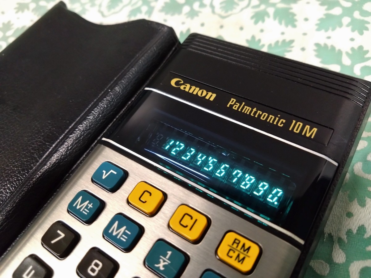 ○希少昭和レトロ当時物Canon キャノンPalmtronic LD-10M2 青色蛍光