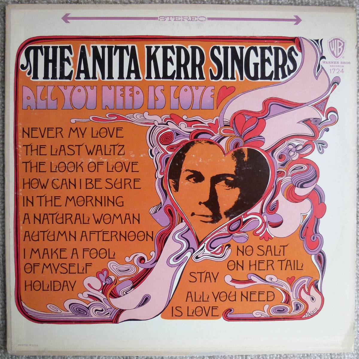 幻想系胸キュントラック連発!!!鬼殺し系大名盤!!!【試聴!!!】The Anita Kerr Singers『All You Need Is Love』LP Soft Rock ソフトロック_画像1