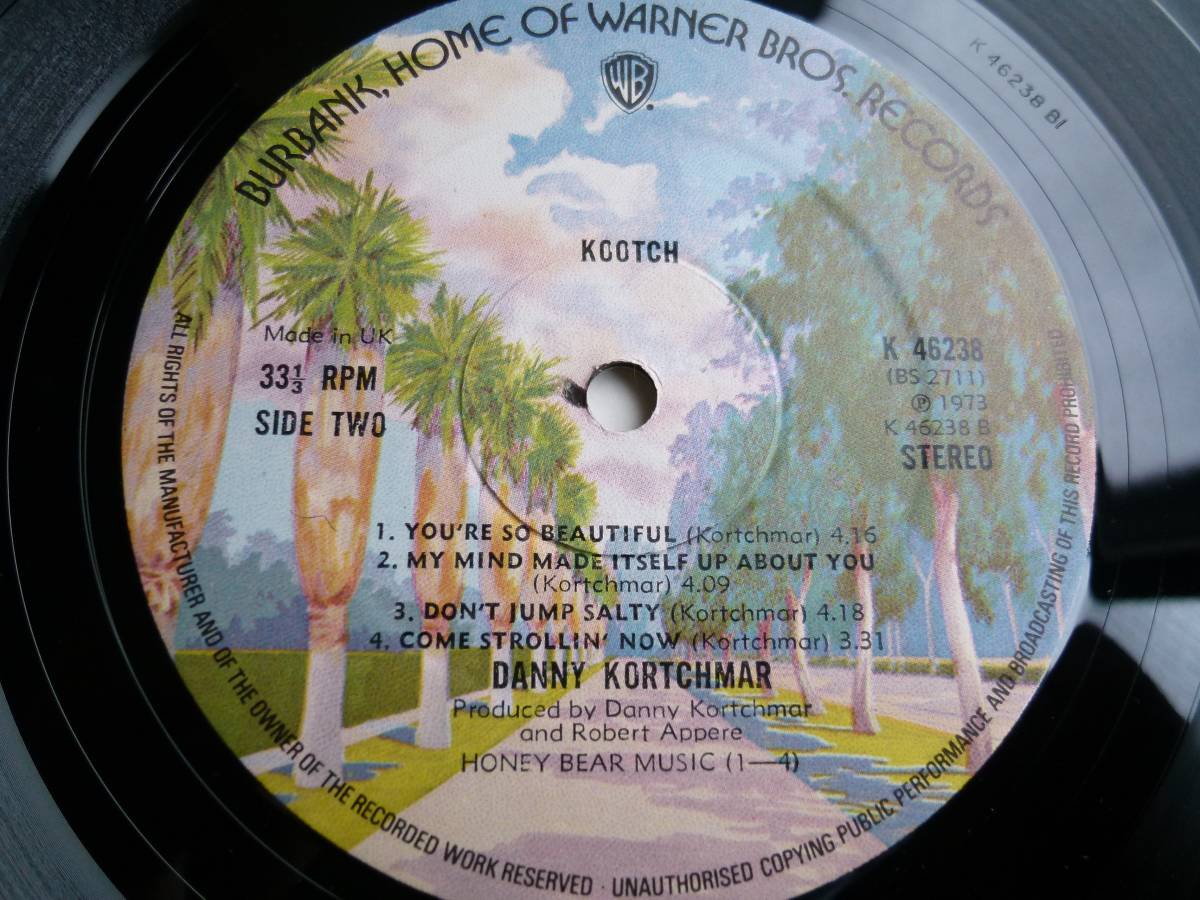 Danny Kortchmar『Kootch』LP James Taylor Carole King Jackson Browne Jo Mama Free Soul_画像4