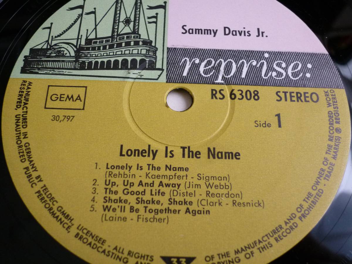 絶品!!ロジャニコ名カバー収録!!! Sammy Davis Jr.『Lonely Is The Name』LP Soft Rock ソフトロック Roger Nichols_画像3