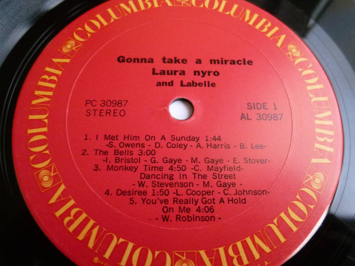 Laura Nyro And Labelle『Gonna Take A Miracle』LP (Columbia - KC 30987)_画像3