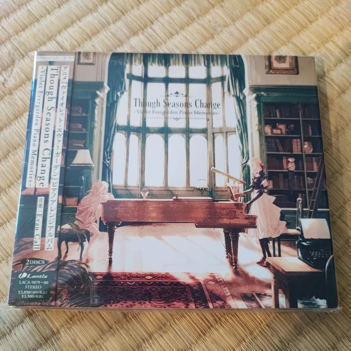 [CD] 「ヴァイオレットエヴァーガーデン」 ピアノアルバムThough Seasons Change〜Violet Evergarden Piano Memories 2枚組　特典カード付_画像1