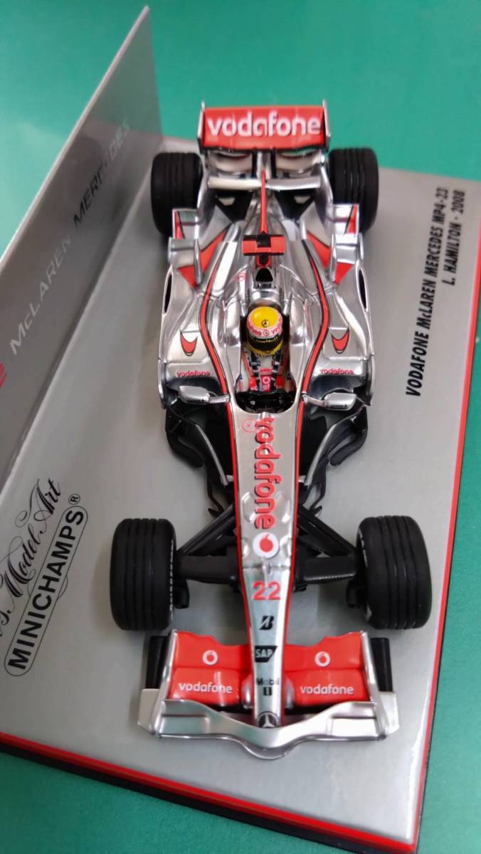 MINICHAMPS 1/43 ボーダフォン マクラーレン メルセデス MP4-23 ルイス・ハミルトン 2008 ミニチャンプス_画像2