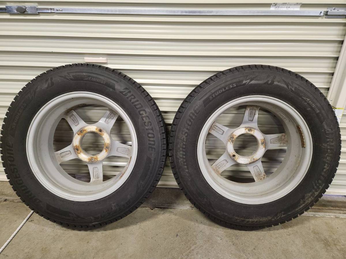 ジムニー用 スタッドレスアルミホイールセット中古品　ブリヂストン ブリザック BLIZZAK　DM-V3　175/80R16_画像6