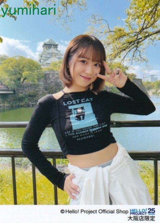 野中美希 11/11発売 ご当地生写真＜大阪編＞パート1 大阪城内堀_画像1