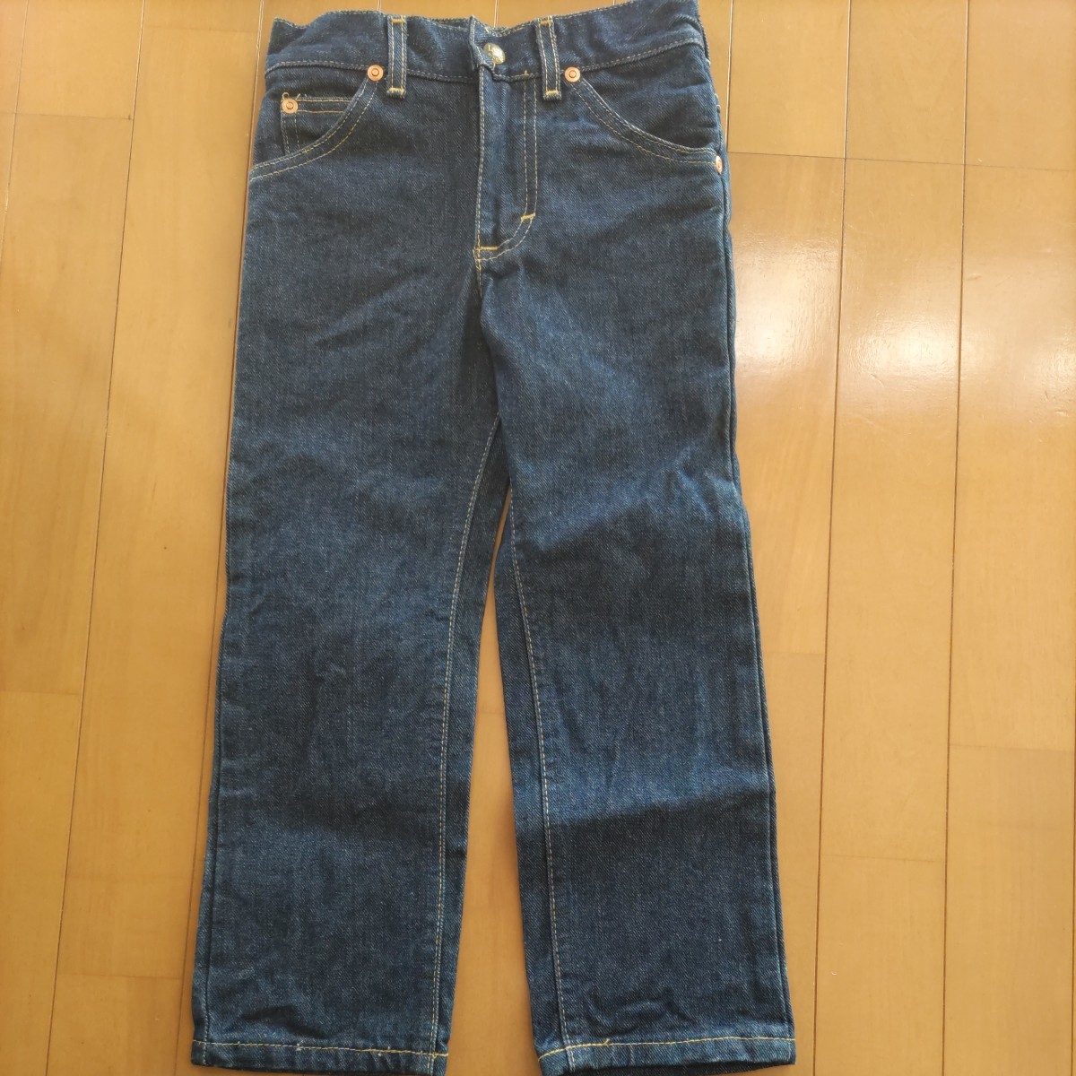 70s ヴィンテージ リー Lee 510 ジーンズ 米国製 TALON 42 ZIPPER キッズ us5(w56cm)_画像4