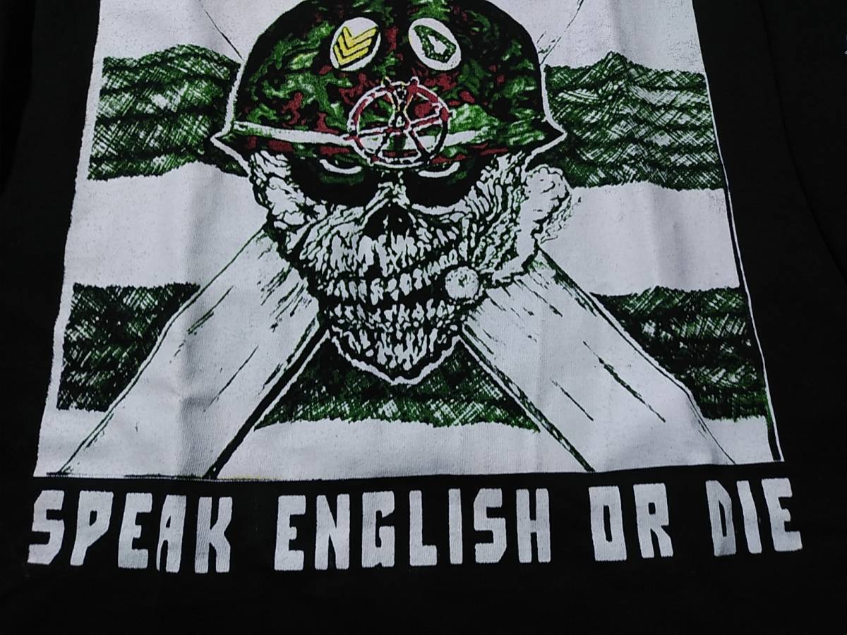 S.O.D. 長袖 Ｔシャツ SPEAK ENGLISH OR DIE 黒L ロンT / slayer metallica anthrax megadeth c.o.c. d.r.i._画像3