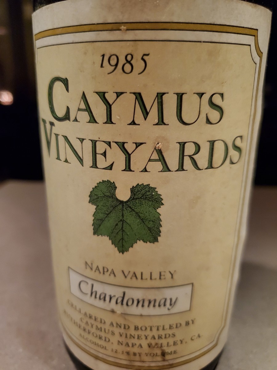 ケイマス　ヴィンヤード　シャルドネ　ナパヴァレー　1985 Caymus Vineyard Chardonnay Napa Valley_画像1