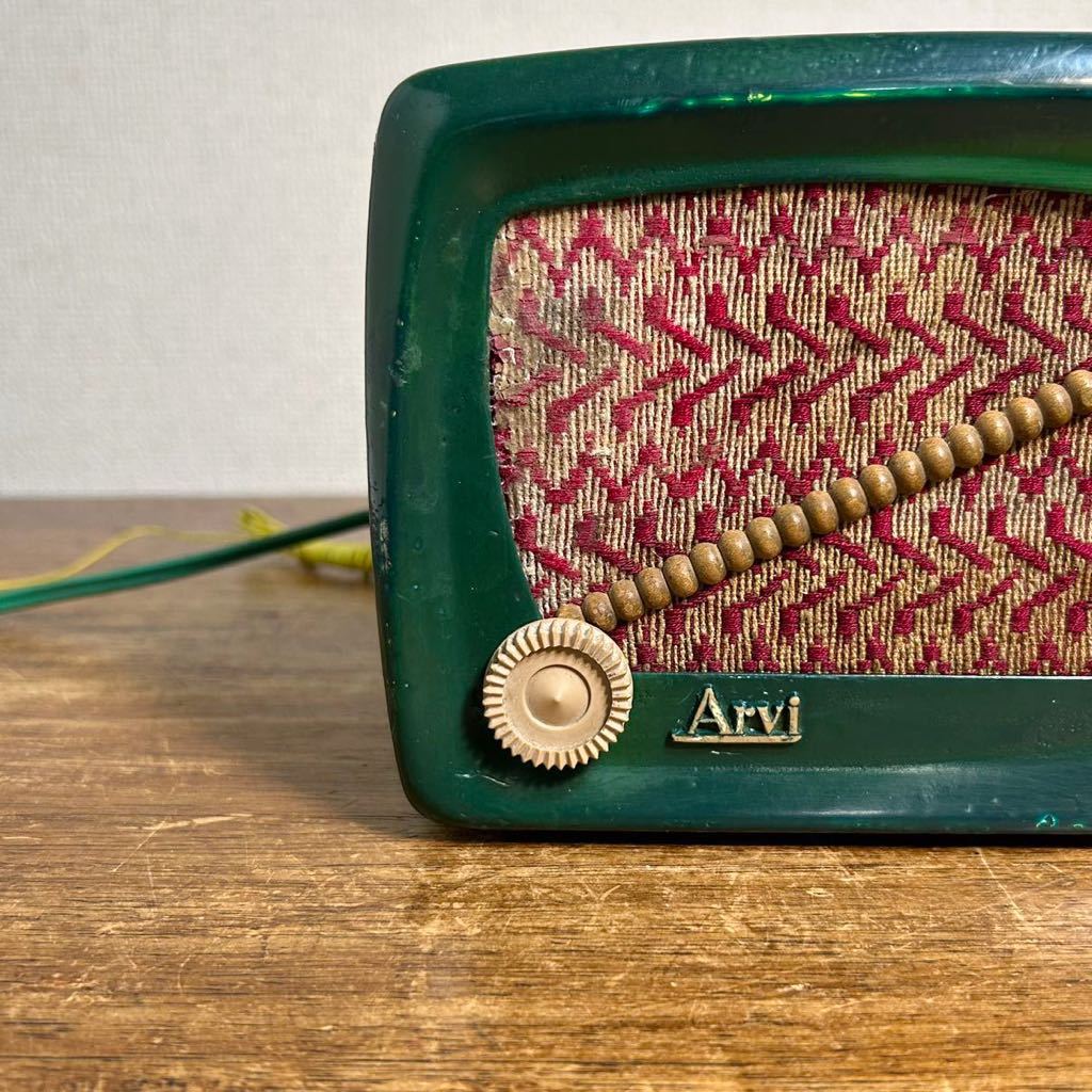  valuable vacuum tube radio Arvin metal body America USA operation goods Junk Vintage antique antique Showa Retro Taisho old Japanese-style house old tool 