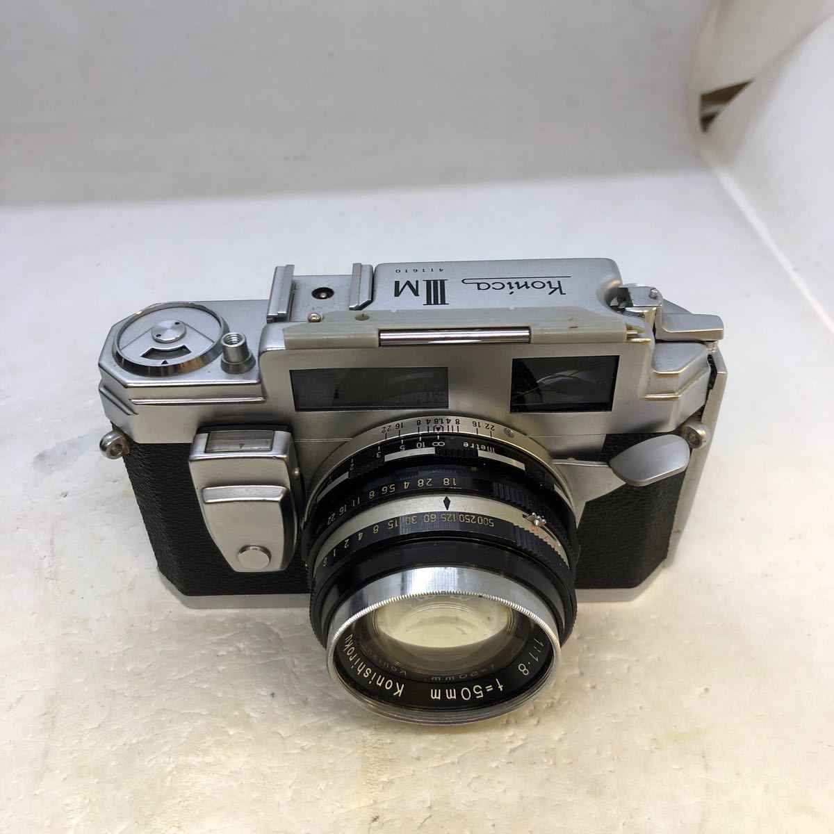 KONICA IIIM Hexanon 1:1.8 50mm レンジファインダー フィルムカメラ コニカ ジャンク　1円〜 _画像1
