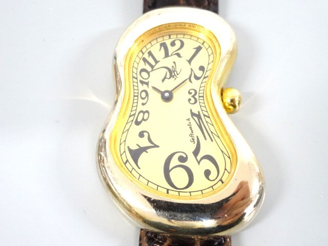 ジャンク SALVADOR DALI サルバドール ダリ Soft watch ソフトウォッチ 022146 溶ける時計 クオーツ 腕時計_画像3