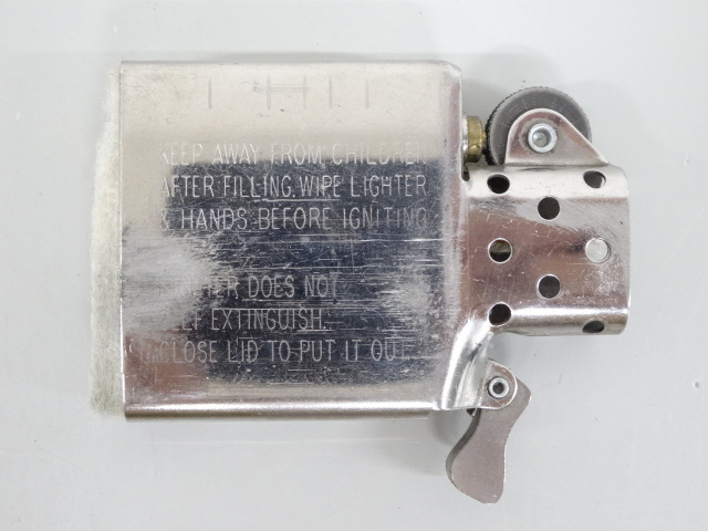 1998年製 ZIPPO ジッポ Valiant バリアント レンガ柄 シルバー 銀 オイル ライター 喫煙 USA_画像7