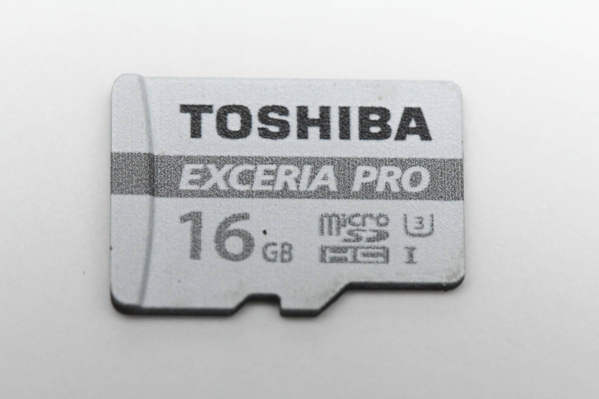 16GB microSDHC カード　TOSHIBA EXCERIA PRO_画像1