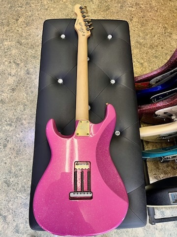  ultra modified! EDWARDS by ESP/ Edwards E-SN-185TO Twinkle Pink large .... with autograph 