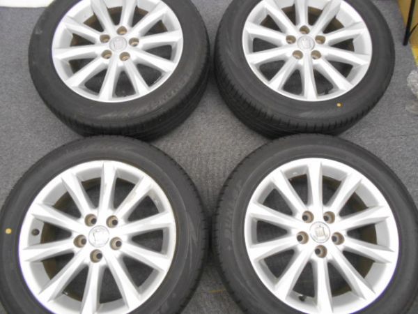 引取り歓迎★クラウン 純正ホイール 215/55R17 DUNLOP LE MANSV　19/17年製　4本★_画像1