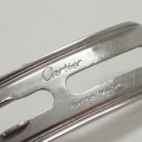 * Cartier хлеб tail MM для старая модель оригинальный нержавеющая сталь обе открытие упаковка ru15mm*[00481]
