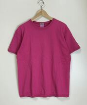 ★ Goodwear ◆ クルーネック 半袖 カットソー Lサイズ ピンク Tシャツ *MADE IN USA グッドウェア ◆ Q09_画像2