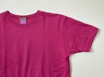 ★ Goodwear ◆ クルーネック 半袖 カットソー Lサイズ ピンク Tシャツ *MADE IN USA グッドウェア ◆ Q09_画像1