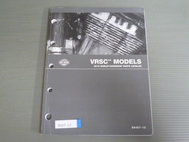 2012 VRSC MODELS 英語 ハーレーダビッドソン パーツカタログ パーツリスト 送料無料_画像1