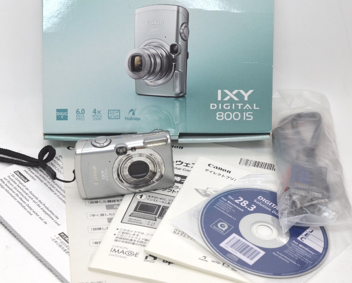 ∞ 1円～最短発送 キヤノン Canon IXY DIGITAL 800 IS デジカメ 684_画像1