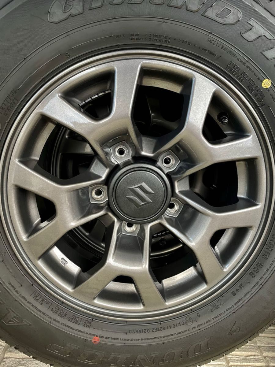 ジムニーシエラJB74 新車外し純正アルミホイール 1本センター ジムニーシエラJB74 新車外し純正アルミホイール 1本センター