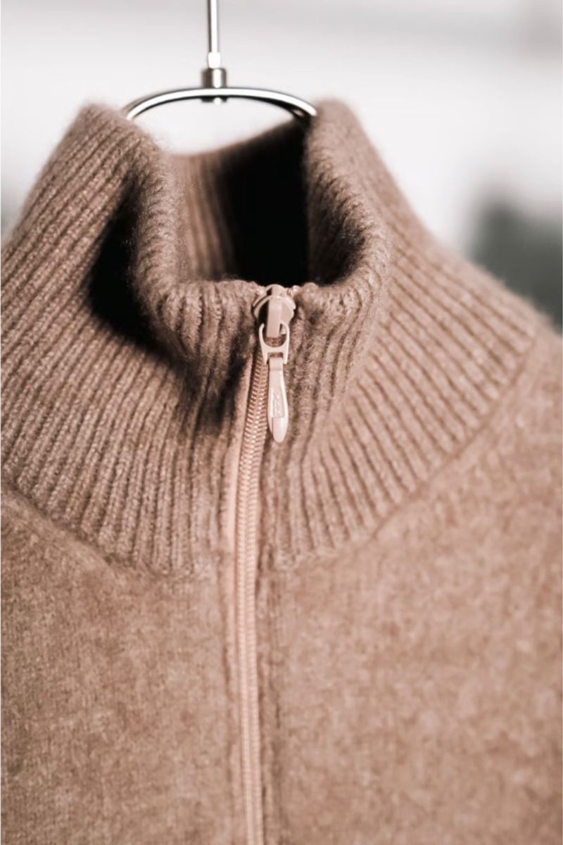 MAATEE&SONS CASHMERE 強圧縮 ZIP VEST MAATEE&SONS CASHMERE 強圧縮 ZIP VEST