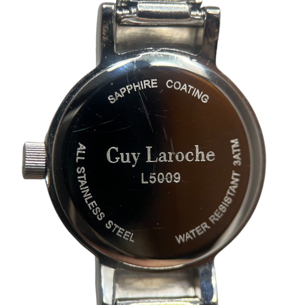 Guy Laroche[gila Rossi .] quartz wristwatch L5009-03 mother ob pearl face 4P Swarovski SS [USED]