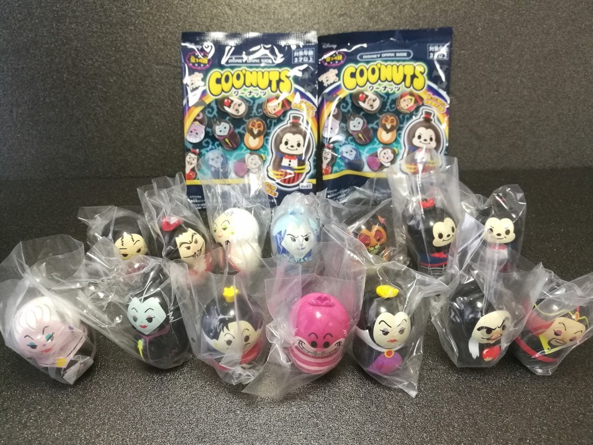 B03195☆送料198円～☆クーナッツ ディズニー ダークサイド COO’NUTS DISNEY DARK SIDE 全14種 フルコンプ コンプリートセット_画像1