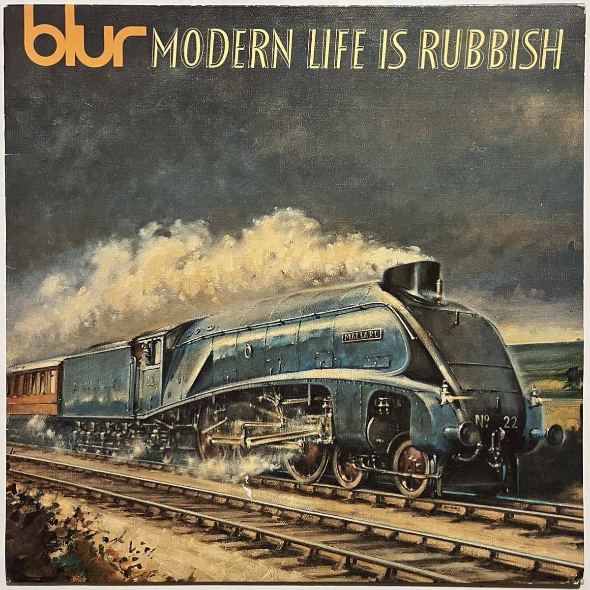 貴重 UKオリジナル盤 BLUR MODERN LIFE IS RUBBISH LP oasis _画像1