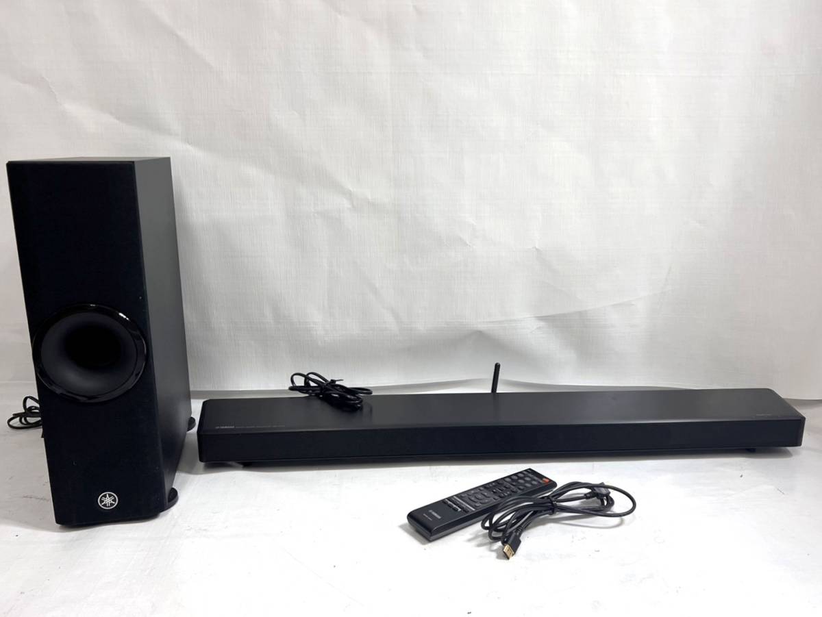 極美品 YAMAHA ヤマハ デジタルサウンドプロジェクター YSP-2700 サウンドバー ワイヤレスサブウーハー NS-WSW120 2020年製 音響機器 B _画像1