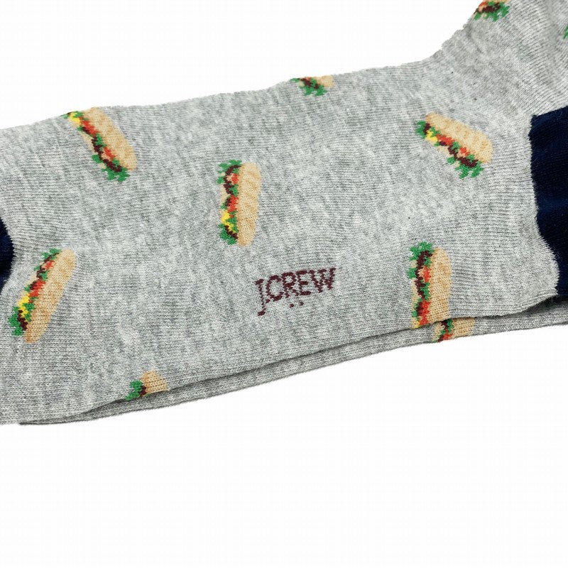 ジェイクルー J.Crew メンズ Men's ソックス 靴下 Socks ワンサイズ グレー サンドウィッチ_画像3