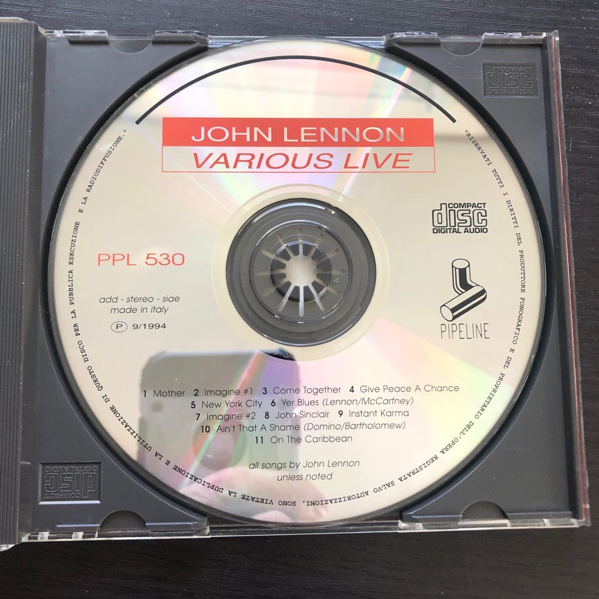 CD／ジョン・レノン／ライヴ・スペシャル／帯付き／輸入盤_画像3