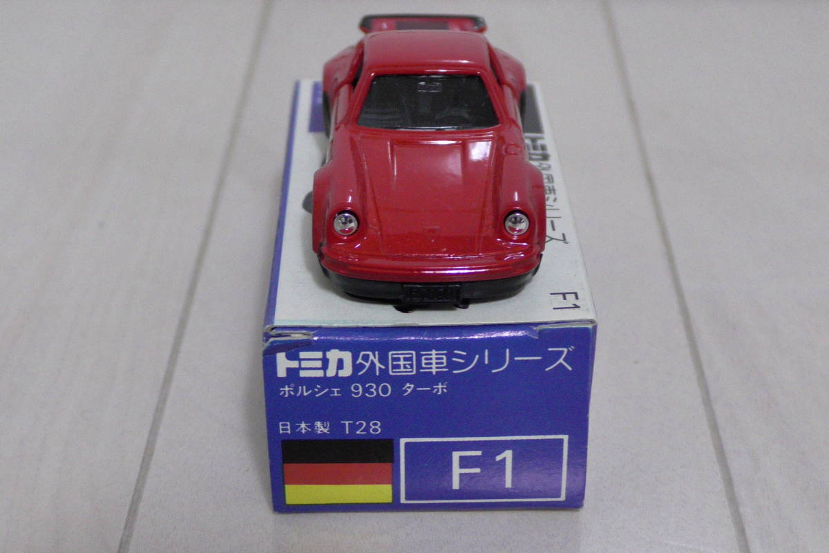 希少 レア トミカ 日本製 PORSCHE930 ポルシェ930 ターボ 青箱-